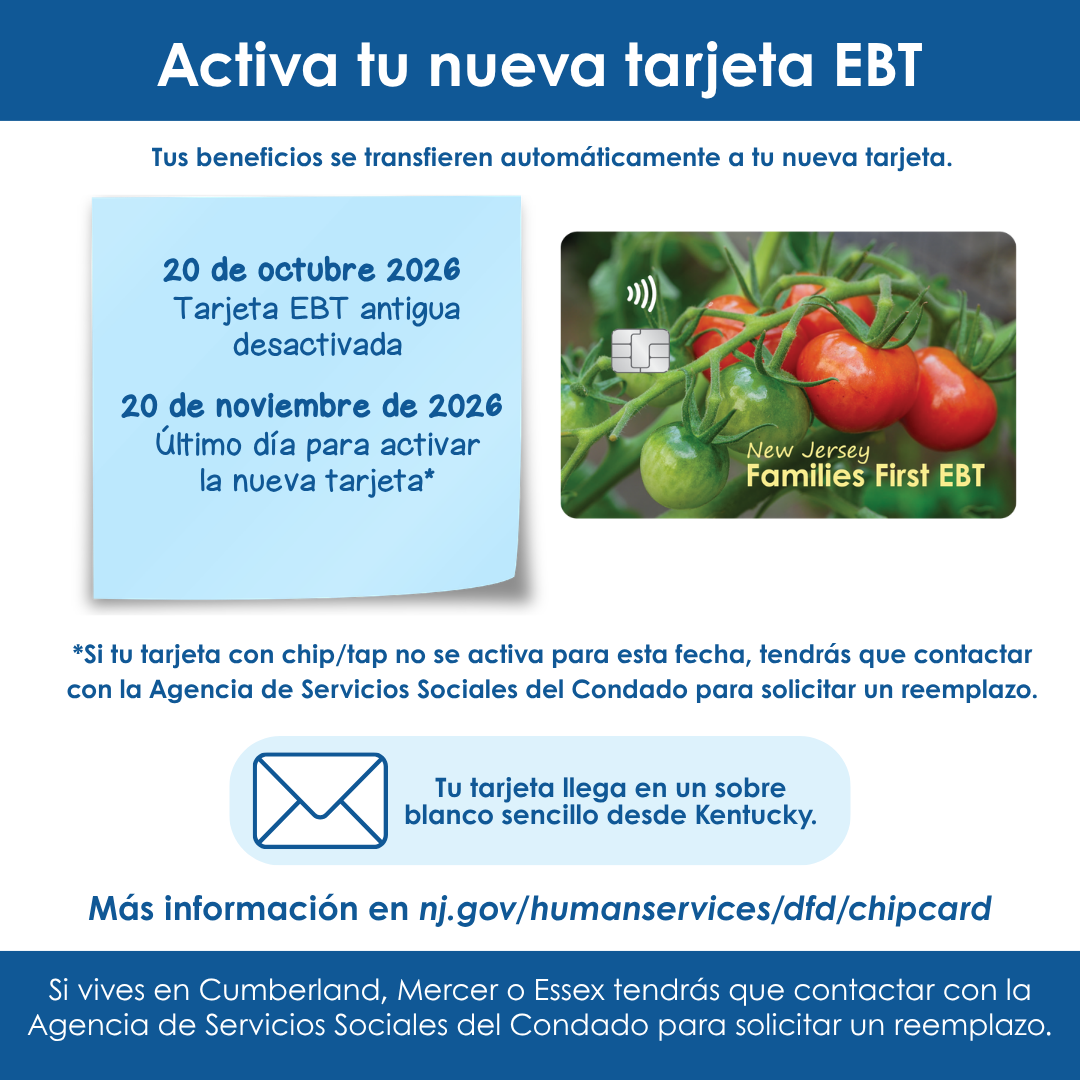 Activate your EBT chip card with image of EBT chip card
